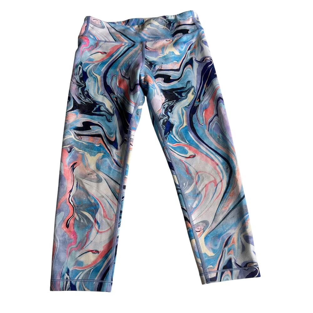 Athleta Girl Marble Print Chit Chat Athletic Leggings - Picture 2 of 4